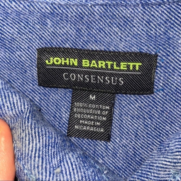 John Bartlett Men’s Flannel Button Down Shirt – Blue, Size Medium - Picture 6 of 9